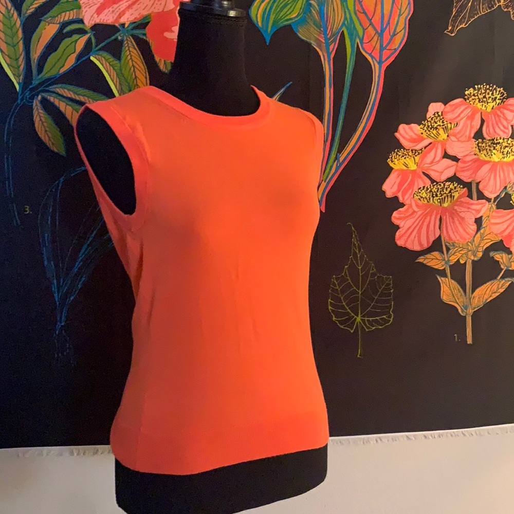 JCrew orange light weight sweater tank. 🍊